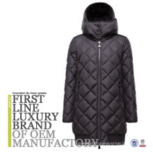 2017 Customized Bulk Wholesale Women Goose Down Filling Diamond Design Winter Jacket